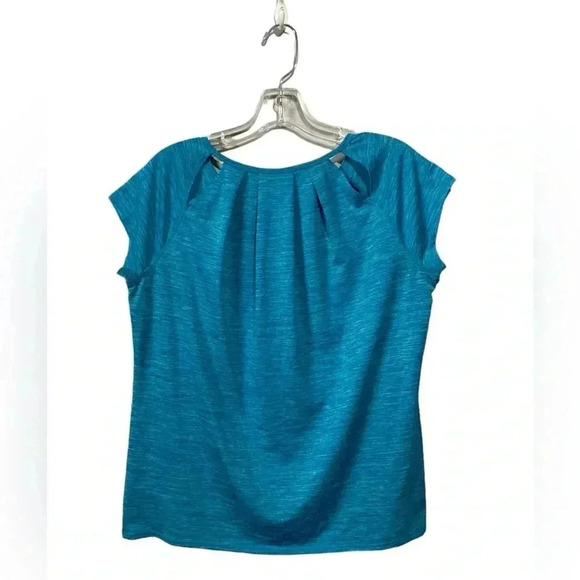 Athletic Works Dri-More, Heathered Blue Sporty Scoop Neck Top, Medium πββοΈ - Picture 5 of 7